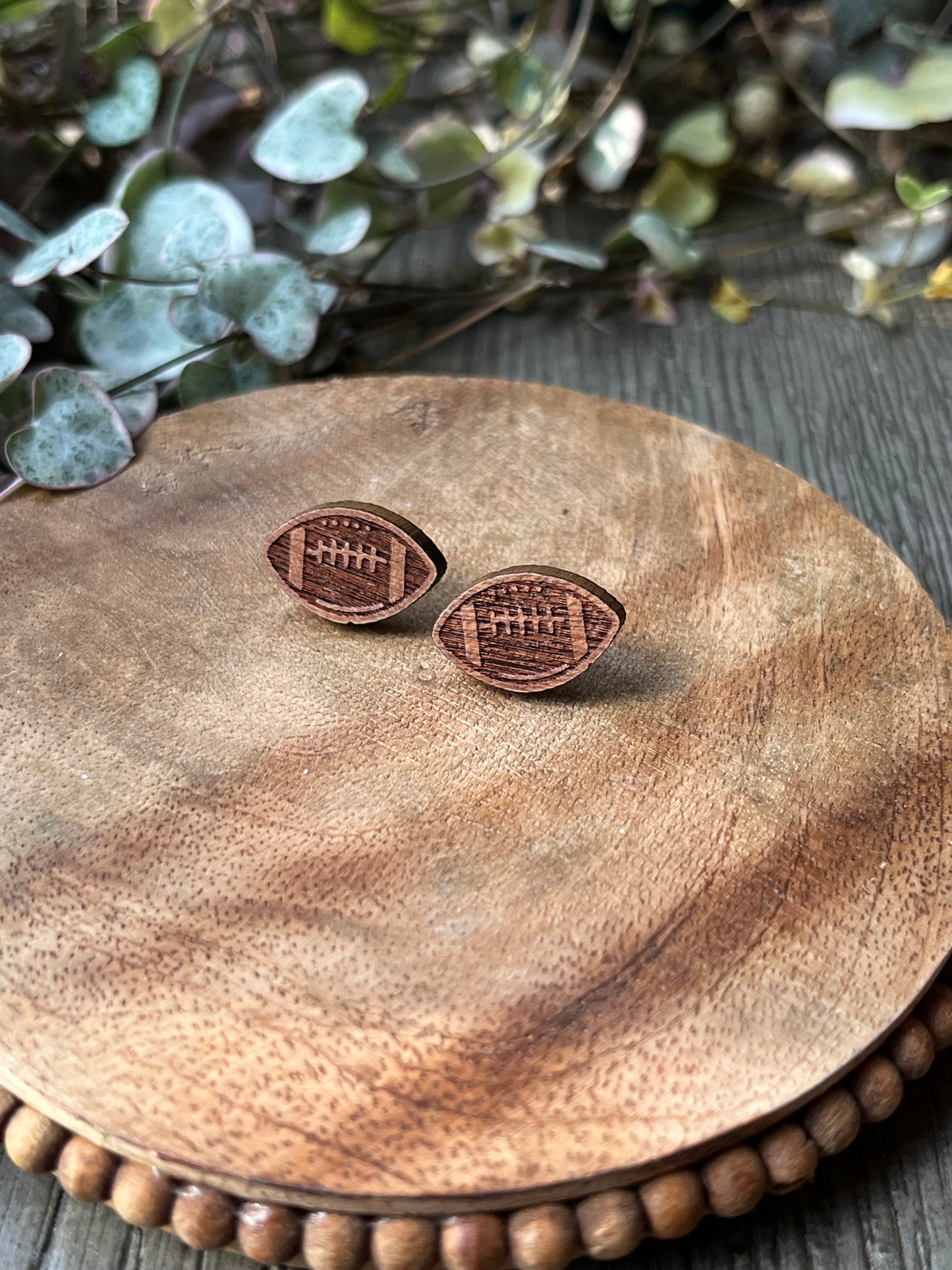 Engraved Football Studs