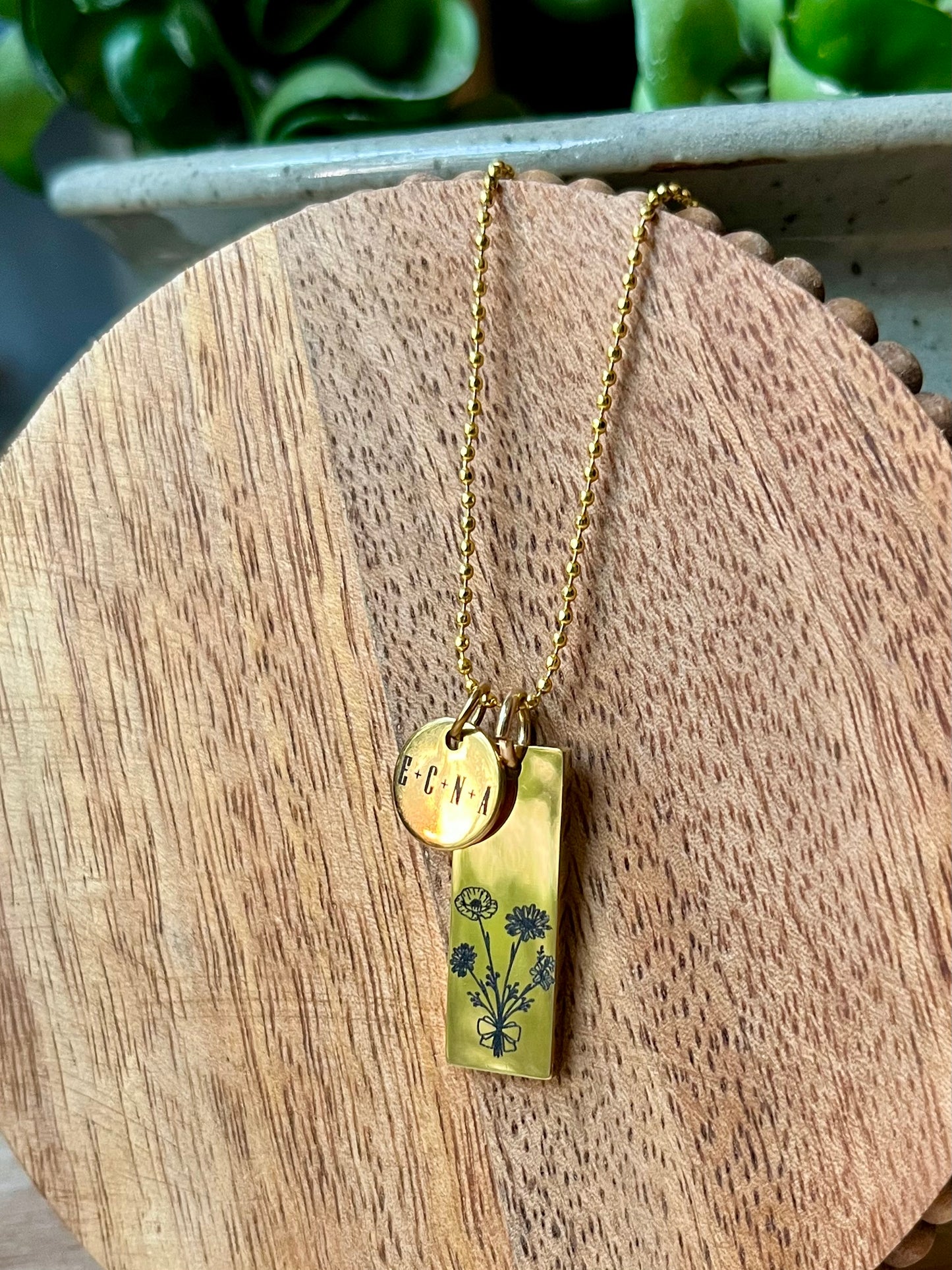 Birth Flower Pendant