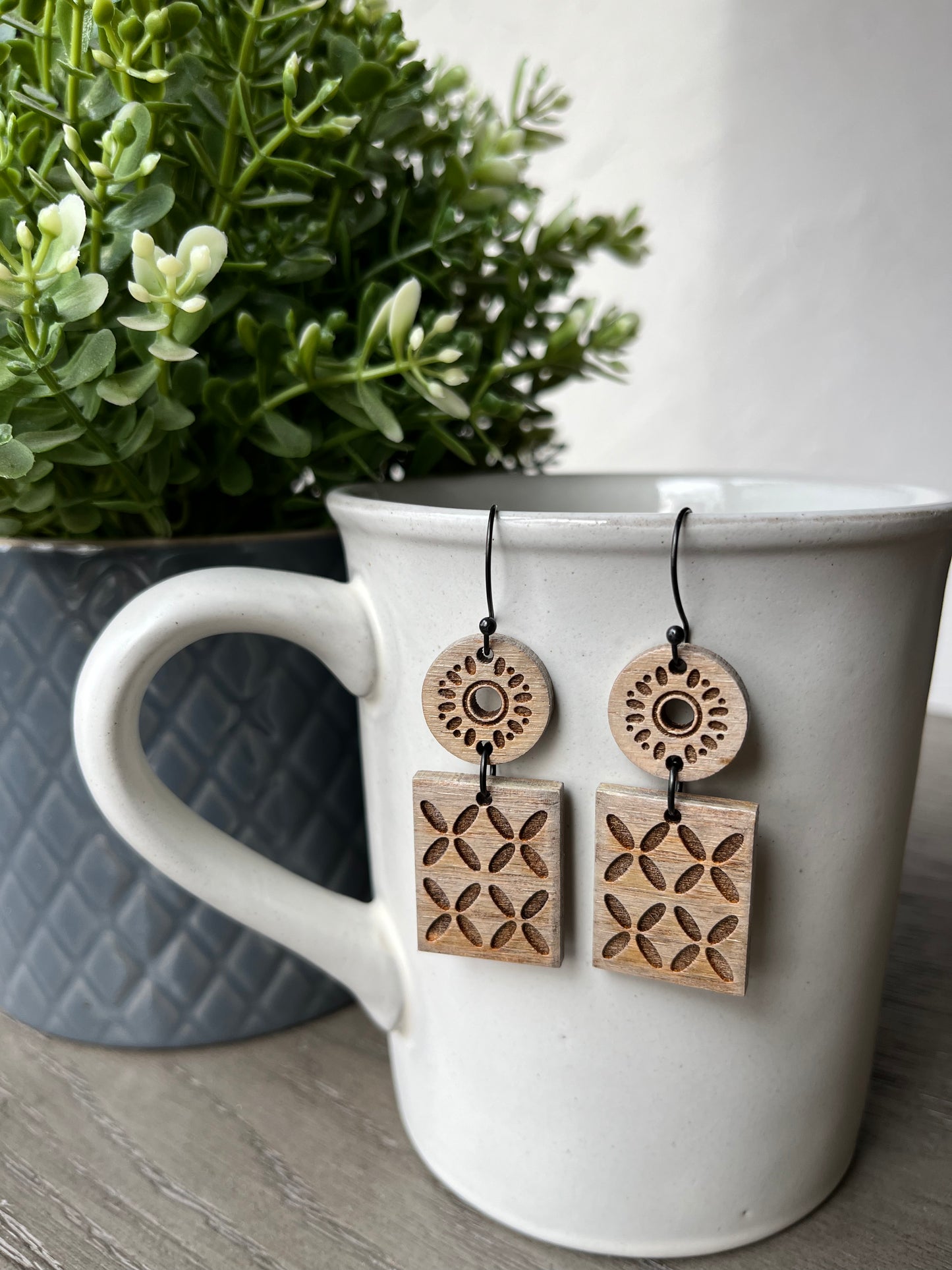 Dashed Quad Earrings