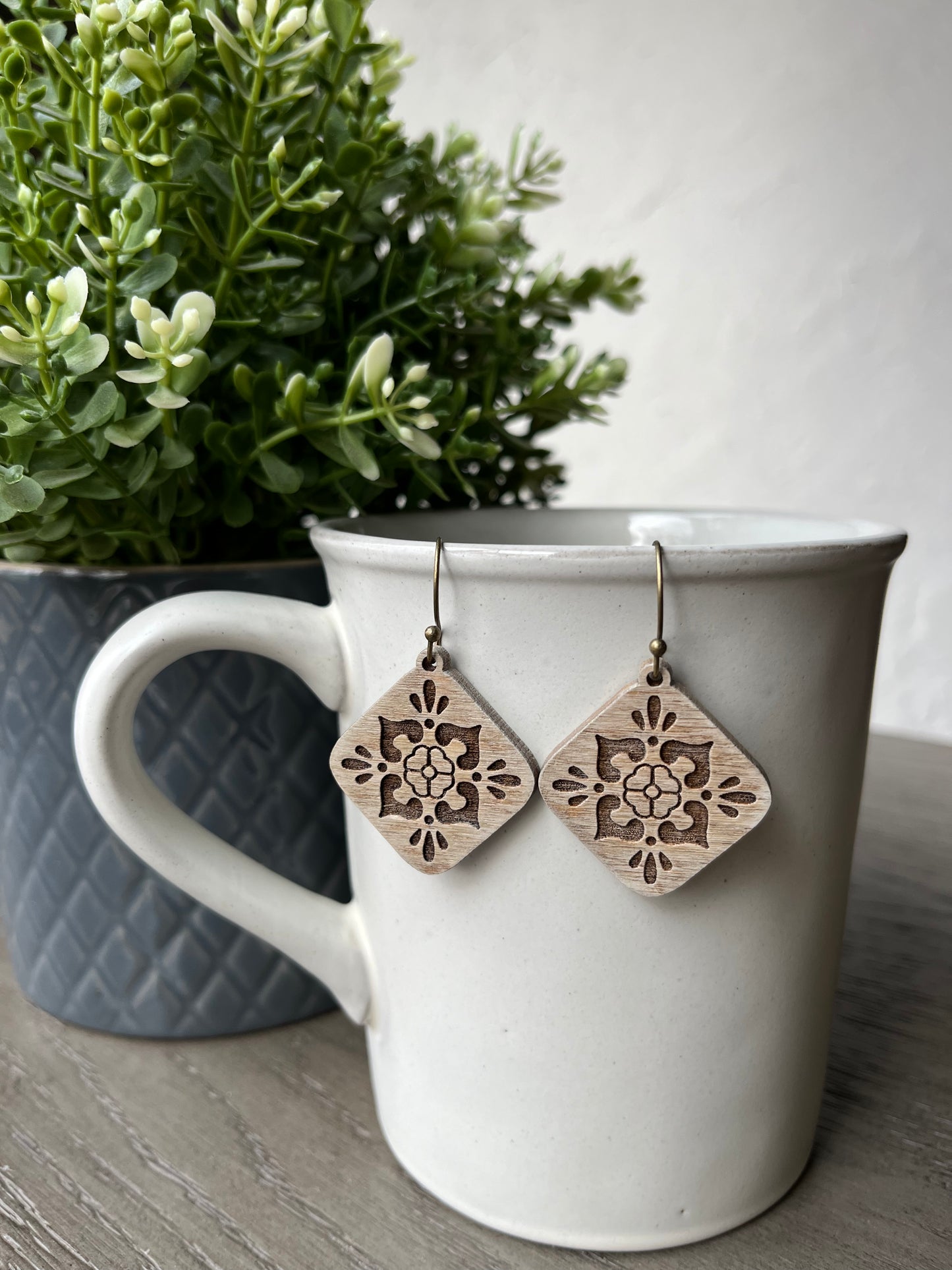 Folk Quad Motif Earrings