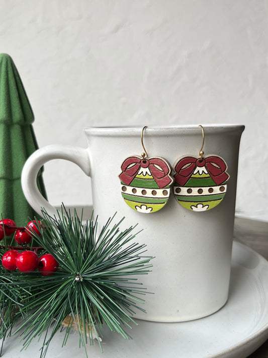 Ornament with Bow Earrings